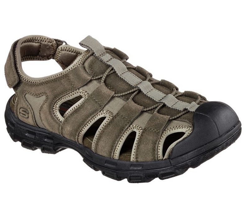 Skechers Relaxed Fit: Conifer - Selmo - Mens Sandals Olive [AU-LD2276]